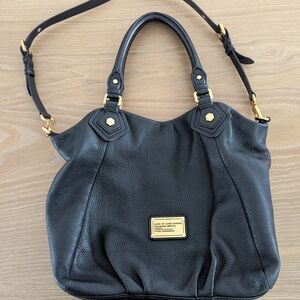 Marc by Marc Jacobs Black Pebbled Leather Shoulder Bag